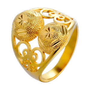 22ct Yellow Gold Ladies Filigree Adjustable Ring | Elegant & Timeless Design | Size P